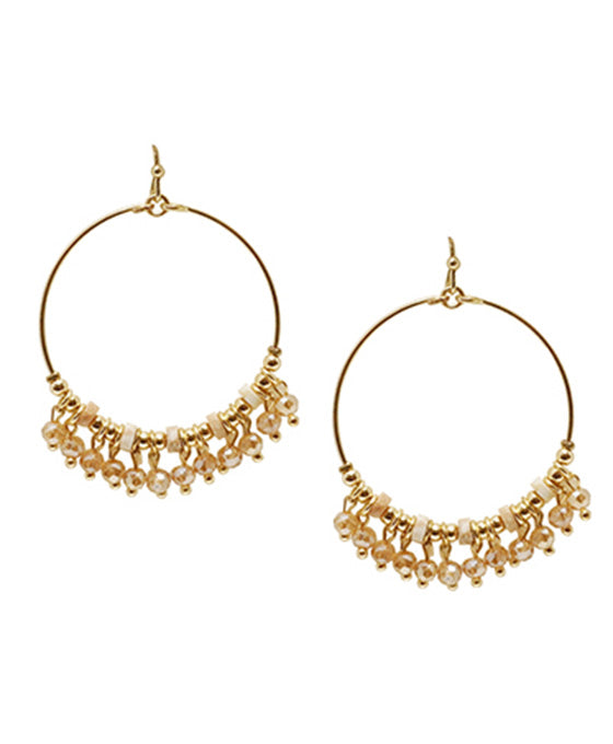 Dangle Stone Bead Earring