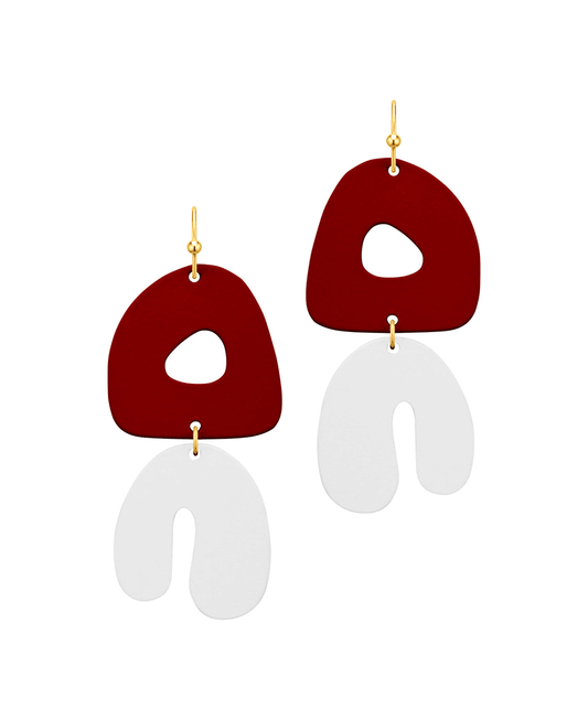 Color Metal Organic Shape Earring