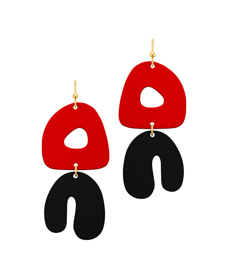 Color Metal Organic Shape Earring