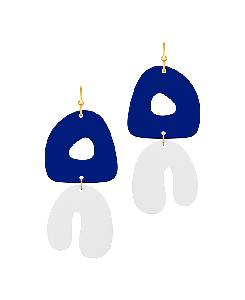 Color Metal Organic Shape Earring