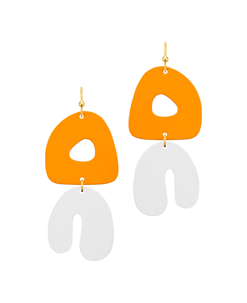 Color Metal Organic Shape Earring