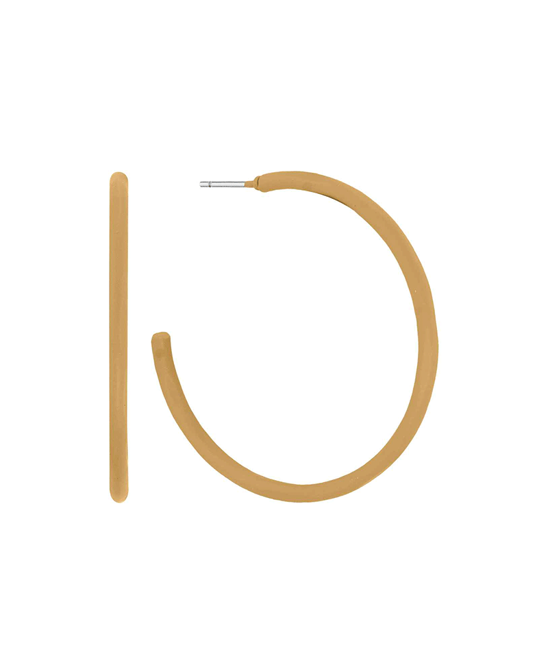 Epoxy 40mm Hoop Earring