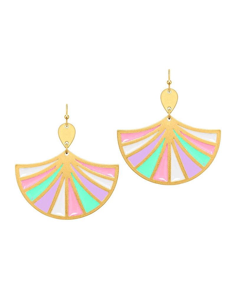 Epoxy Fanwise Earring