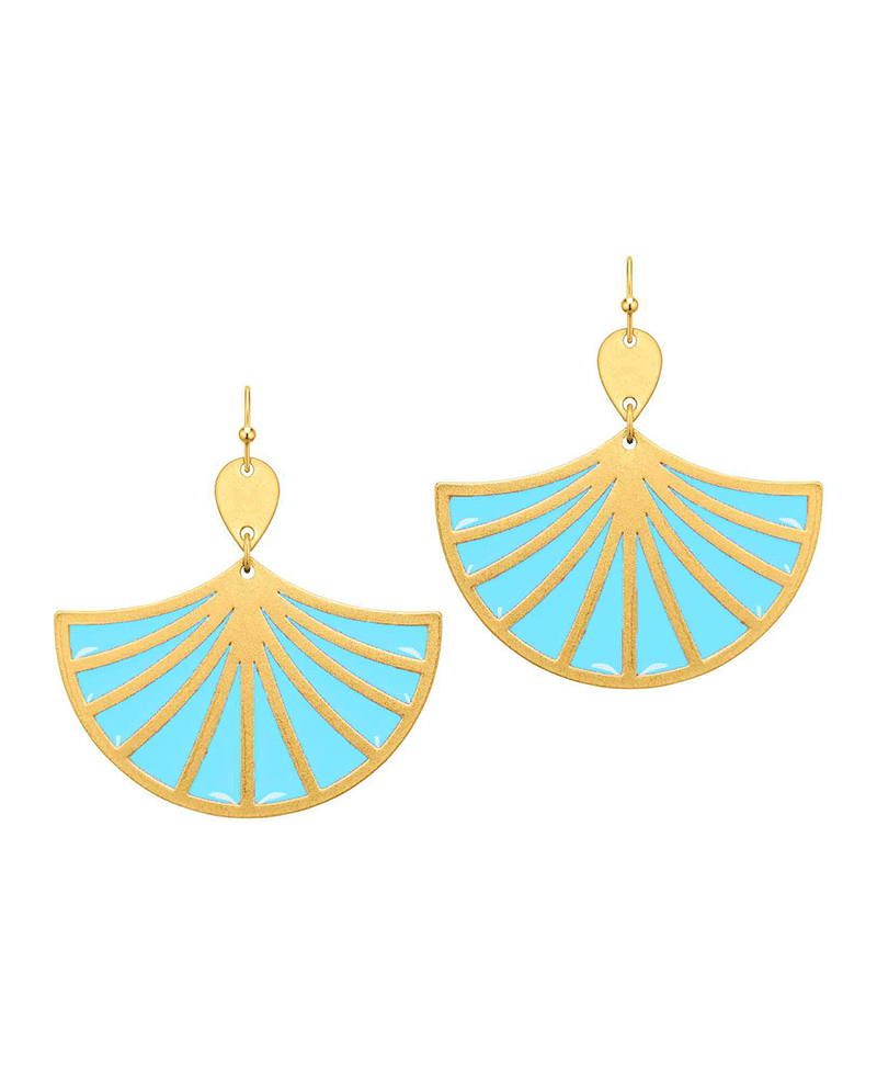 Epoxy Fanwise Earring