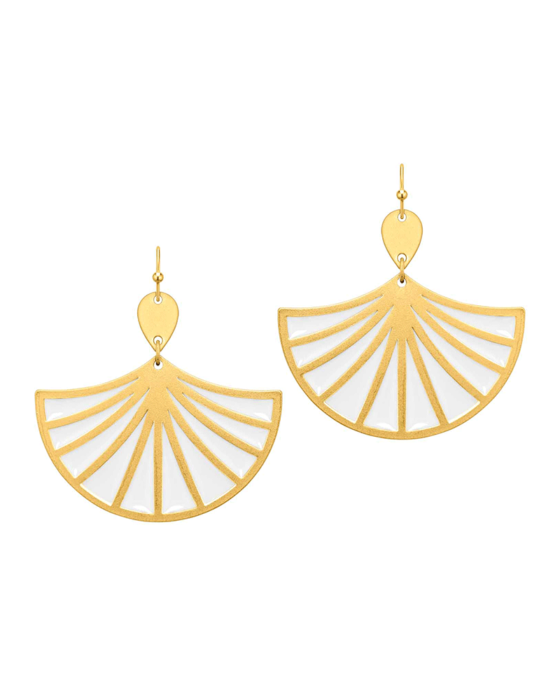 Epoxy Fanwise Earring