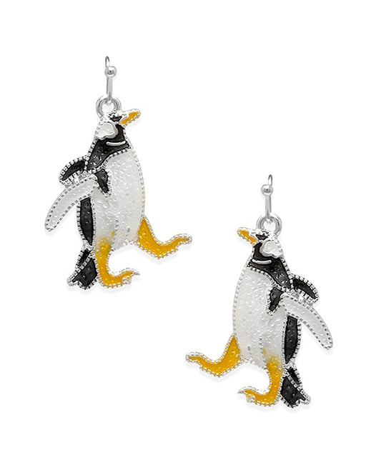 Penguin Color Epoxy Earring