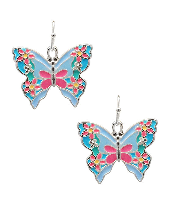 Butterfly Epoxy Earring