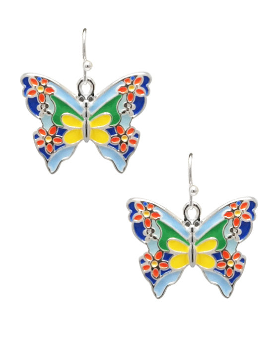 Butterfly Epoxy Earring
