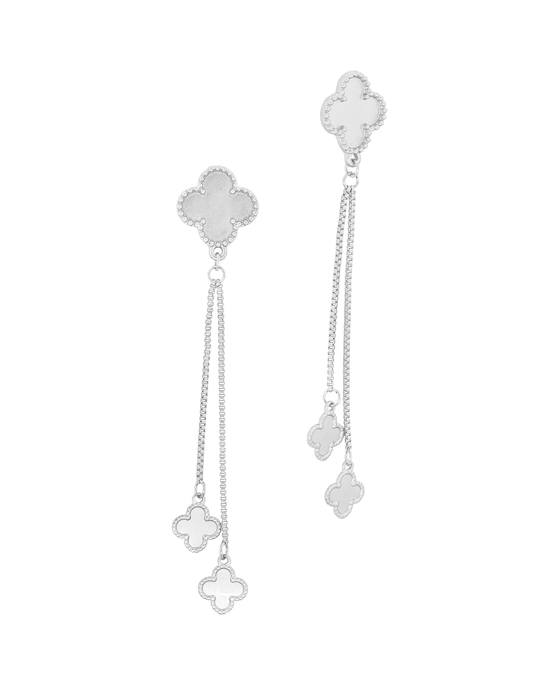 Metal Clover Post Earring