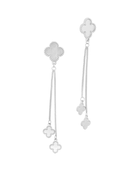 Metal Clover Post Earring