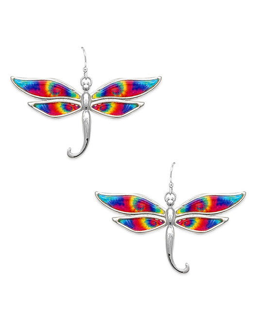 Dragonfly Tie-Dye Earring