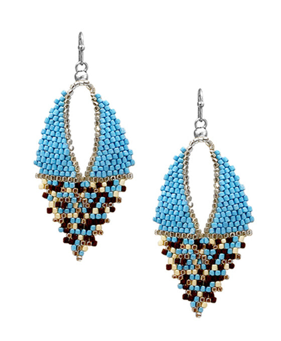 Volumed Seed Bead Earring