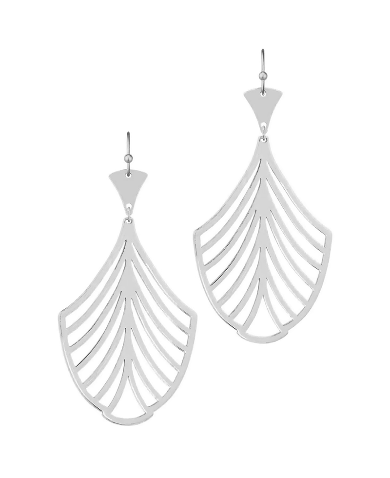Metal Leaf Shape Earring