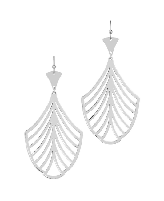 Metal Leaf Shape Earring