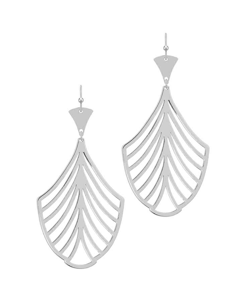 Metal Leaf Shape Earring