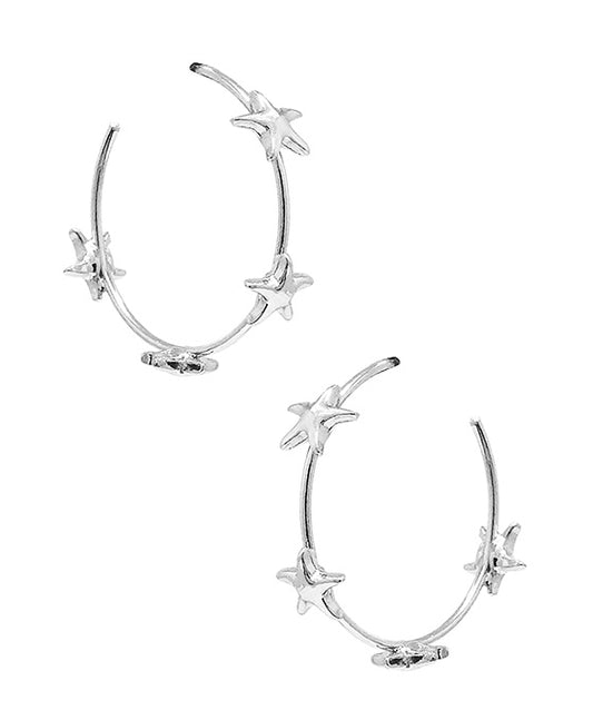 Starfish Hoop Earring