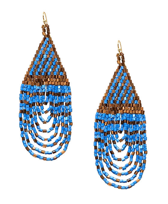 Seed Bead Bridge Earring