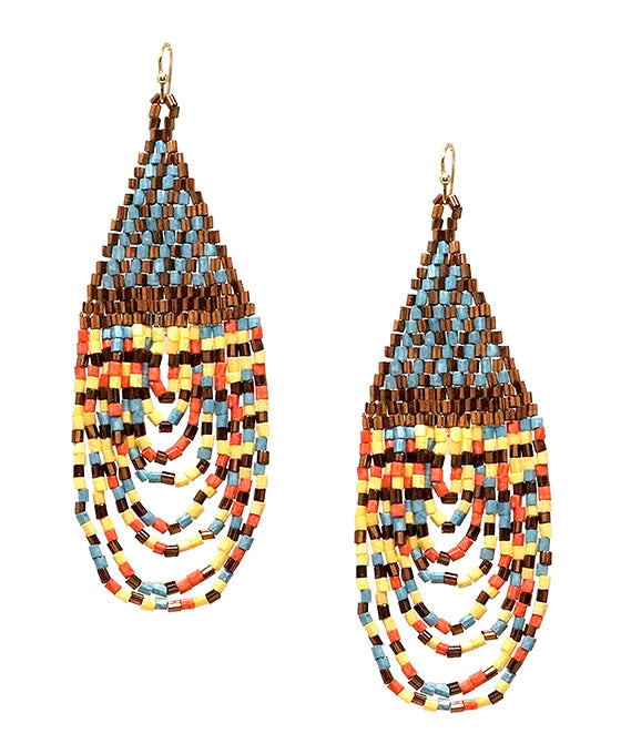 Seed Bead Bridge Earring