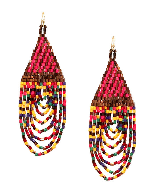 Seed Bead Bridge Earring