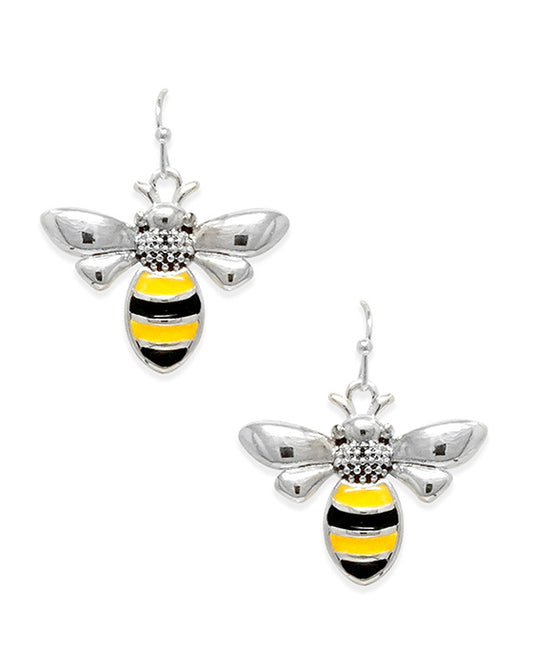 Bumble Bee Epoxy Earring