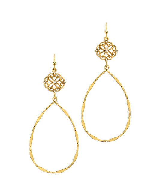 Teardrop Metal Earring
