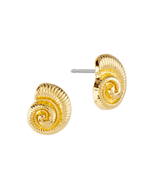 Metal Shell Post Earring