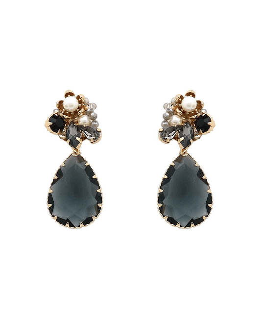 Teardrop Stone Post Earring