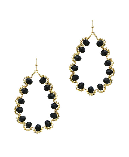 Teardrop Glass Earring