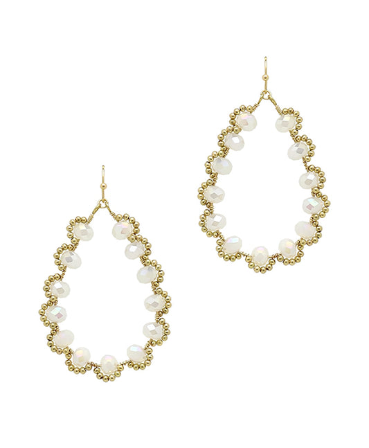 Teardrop Glass Earring