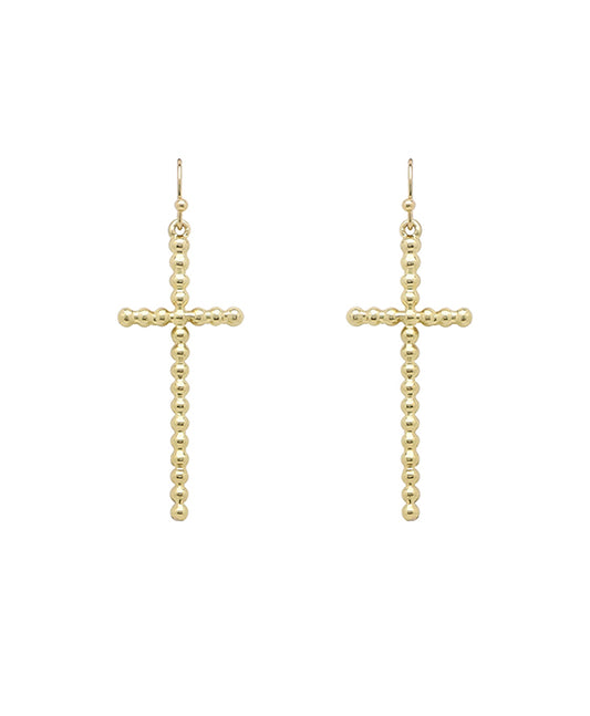 Metal Cross Earring