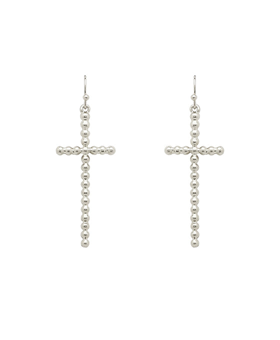 Metal Cross Earring