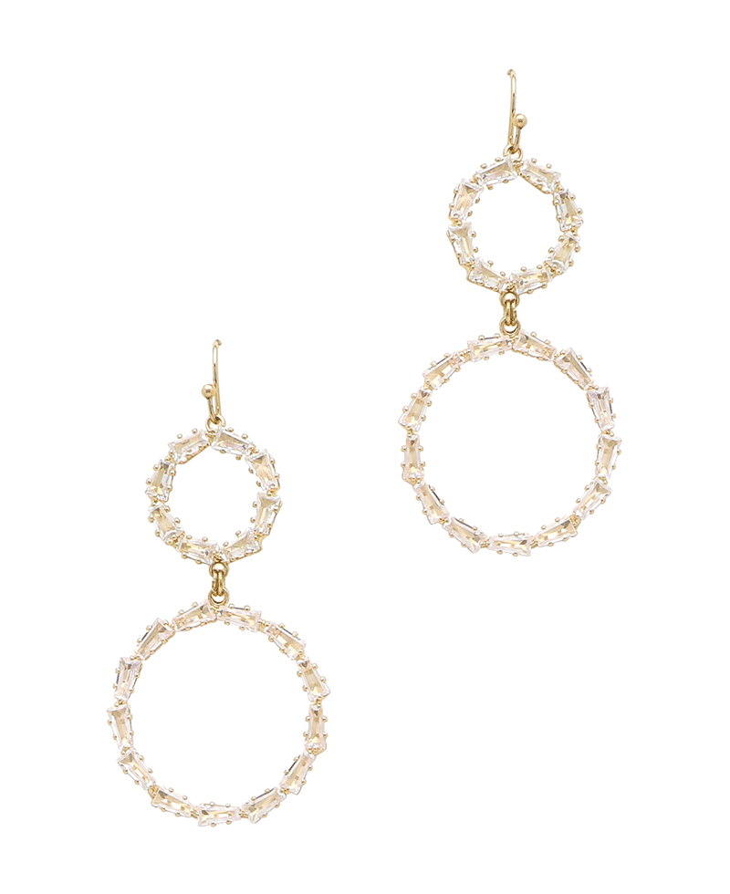 Beaded Round Drop Earring