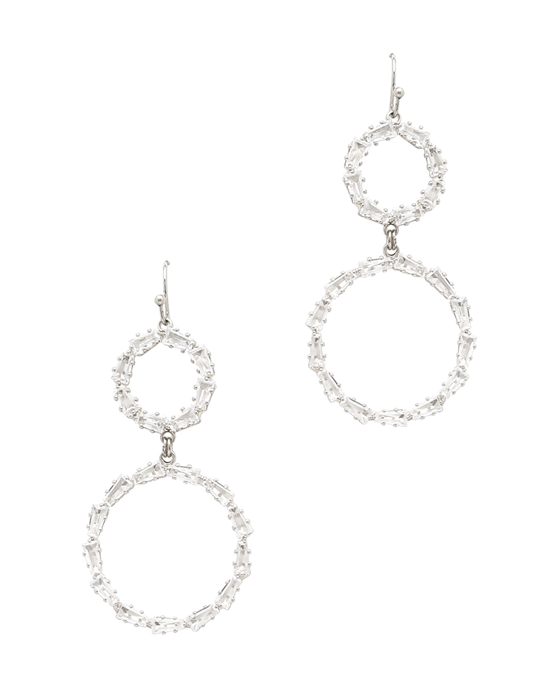 Beaded Round Drop Earring