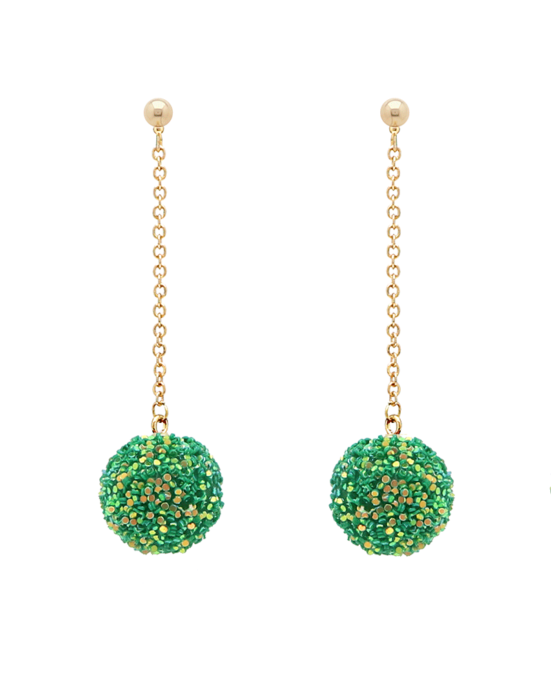 Sparkle Ball Drop Earring