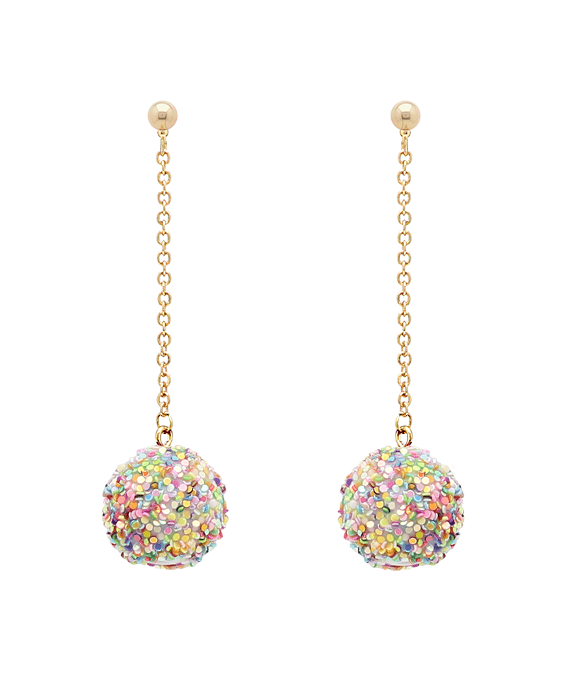 Sparkle Ball Drop Earring
