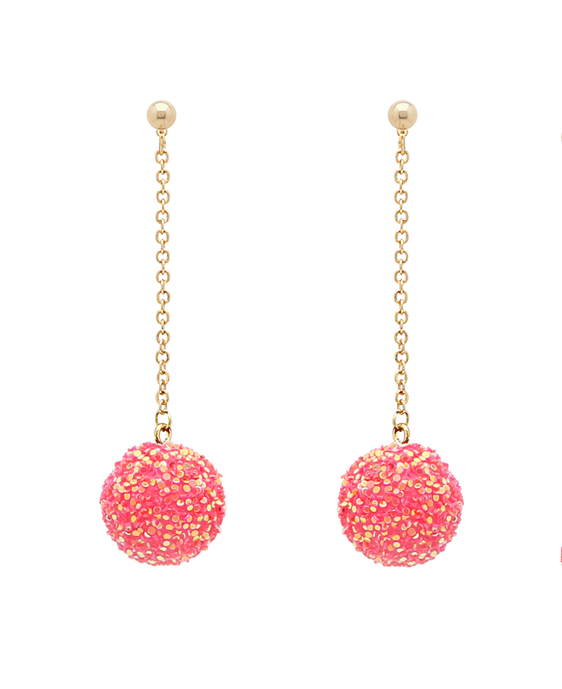 Sparkle Ball Drop Earring