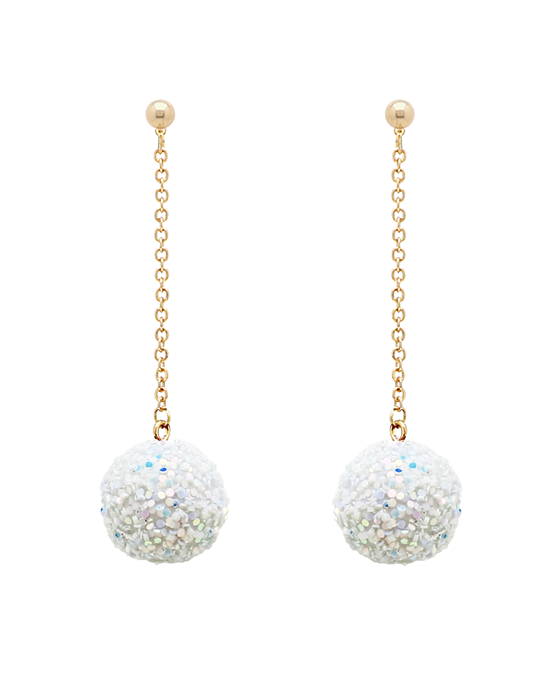 Sparkle Ball Drop Earring