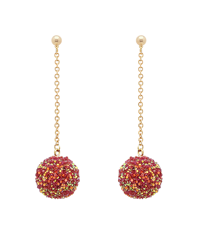Sparkle Ball Drop Earring
