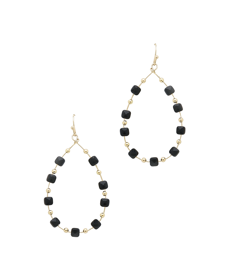 Teardrop Glass Earring