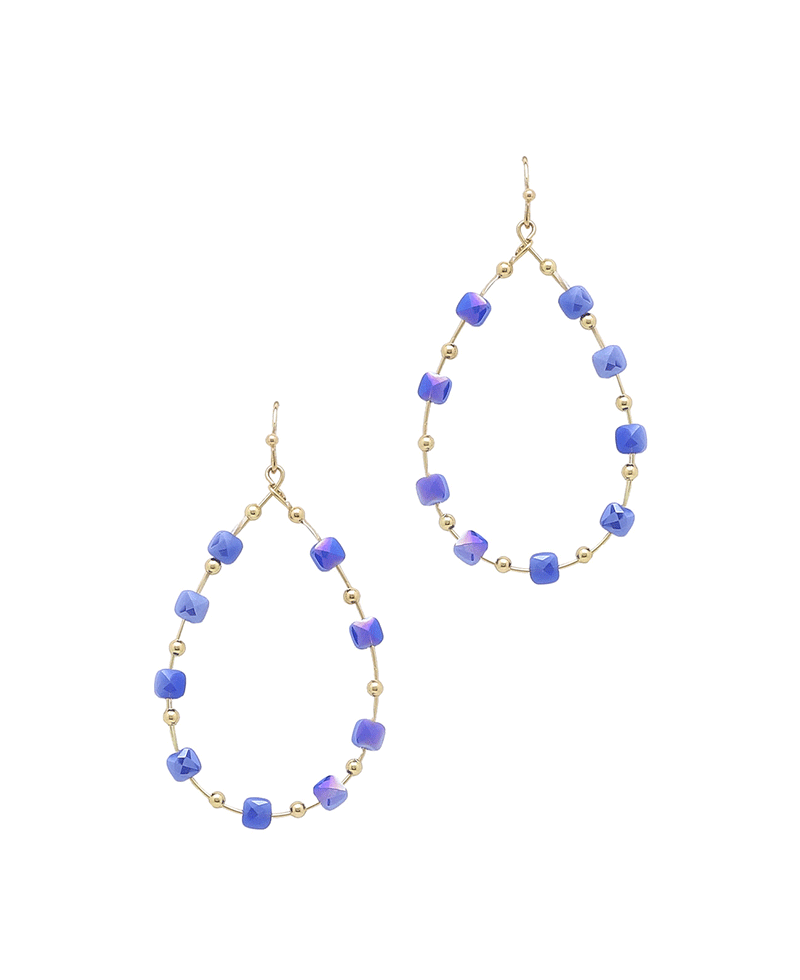 Teardrop Glass Earring