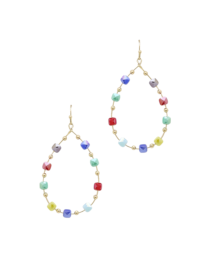 Teardrop Glass Earring