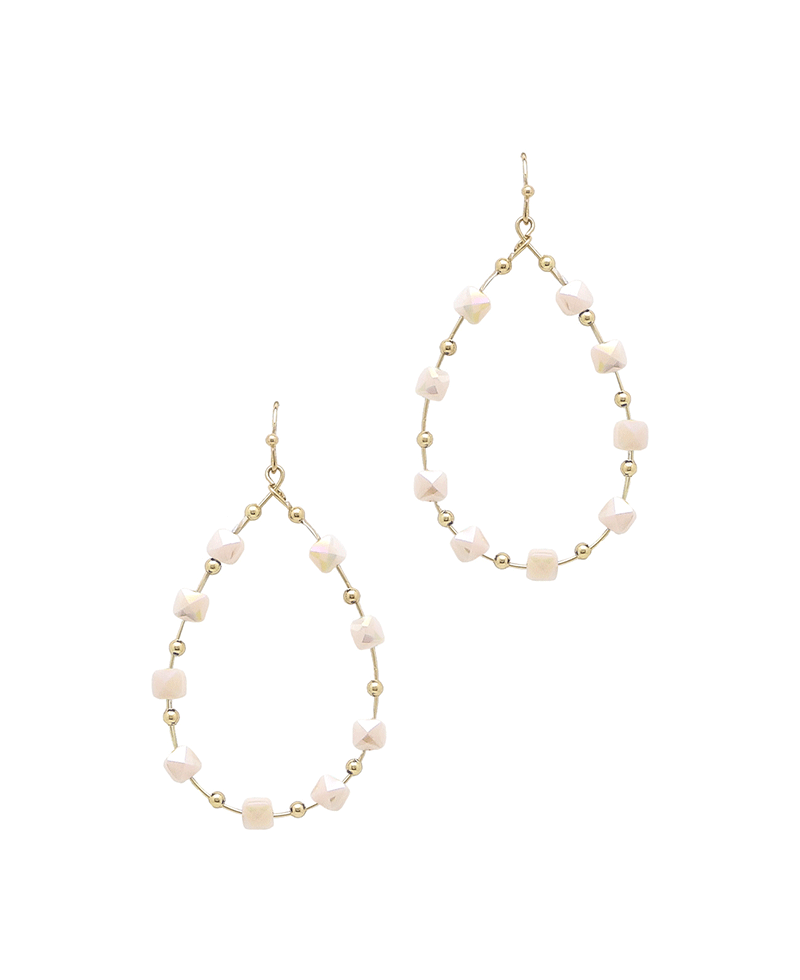 Teardrop Glass Earring