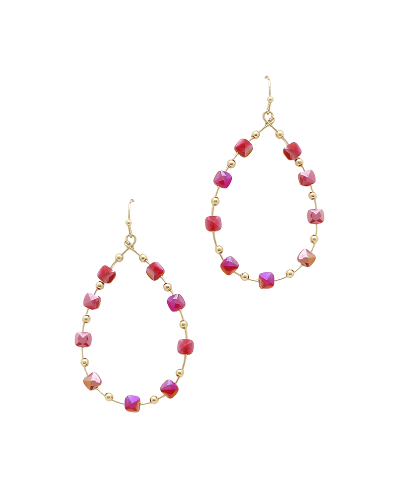 Teardrop Glass Earring