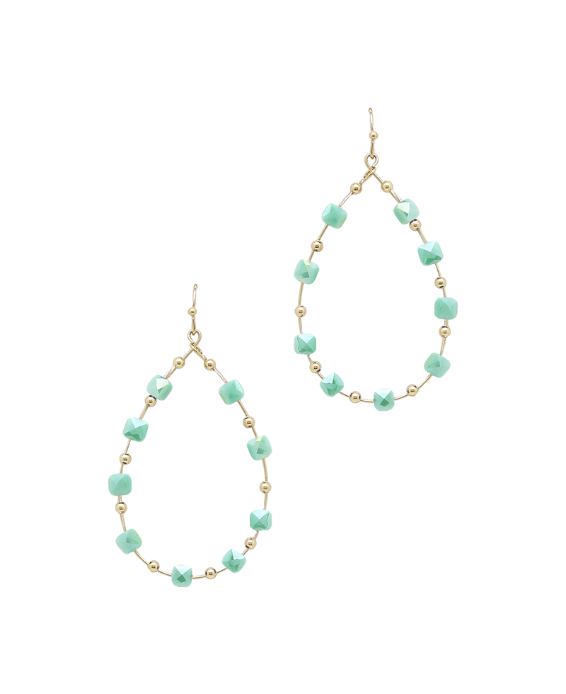 Teardrop Glass Earring
