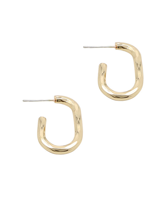 Metal Open Hoop Earring