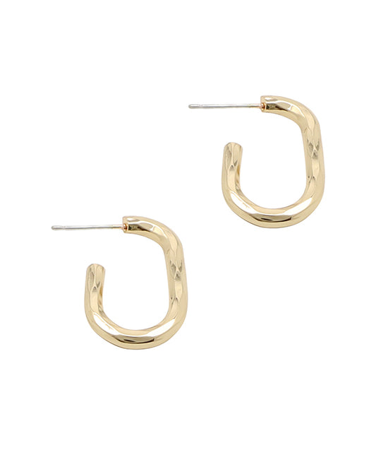 Metal Open Hoop Earring