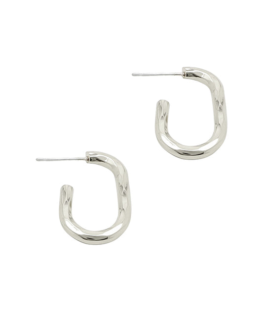 Metal Open Hoop Earring