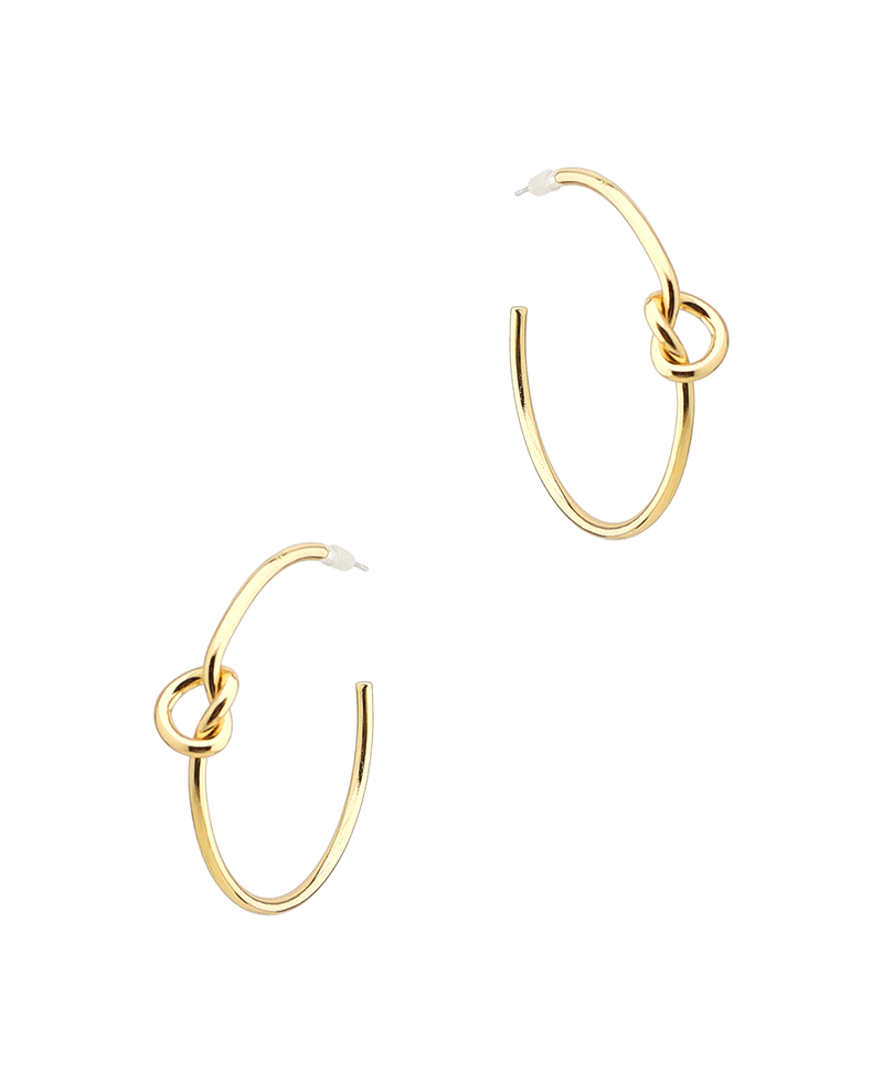 Knot Hoop Earring