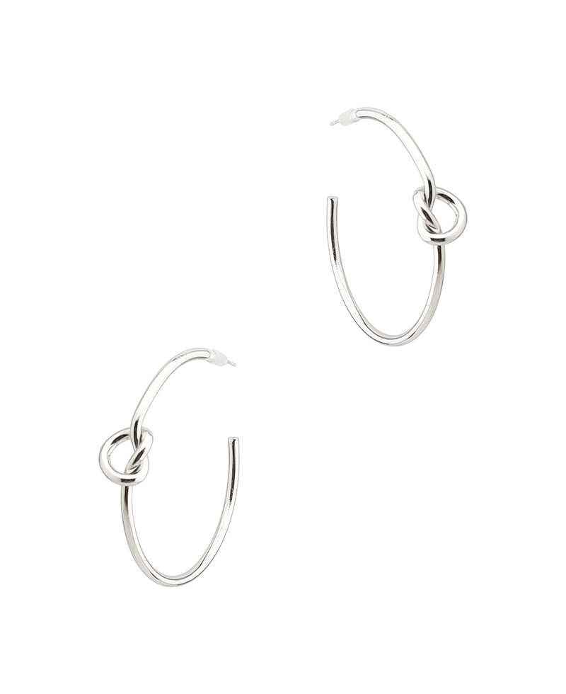 Knot Hoop Earring