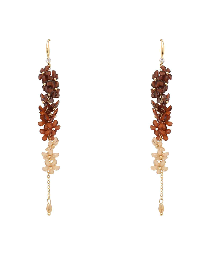 Ombre Liner Flower Earring